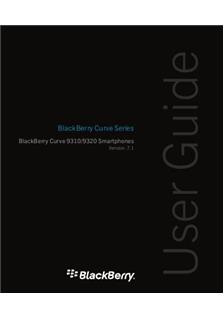 Blackberry Curve 9310 manual. Smartphone Instructions.